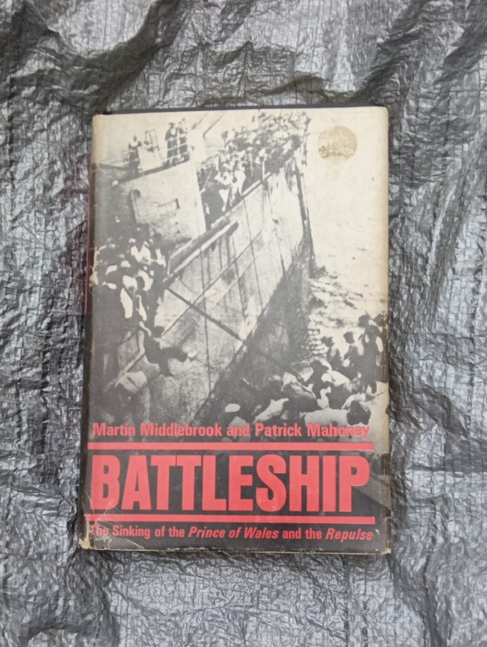 Vtg Battleship  Book - Black, Red, White Cover